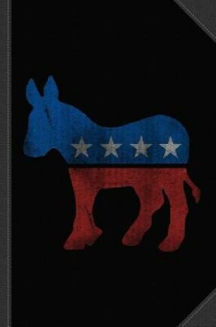 Cover of Democrat Donkey Vintage Journal Notebook