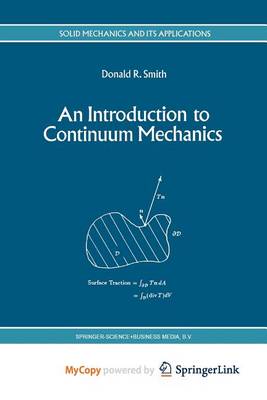 Book cover for An Introduction to Continuum Mechanics - After Truesdell and Noll