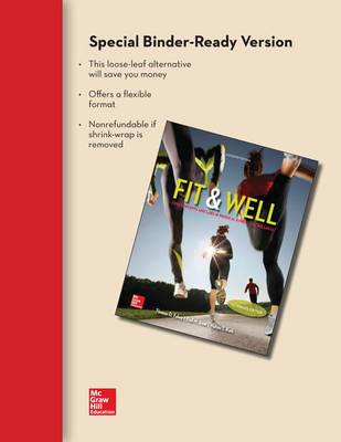 Book cover for Fit & Well Alternate Edition: Core Concepts and Labs in Physical Fitness and Wellness Loose Leaf Edition with Connect Access Card and Livewell Access Card