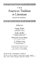 Book cover for American Trad.in Literature 7/E-Short Ed