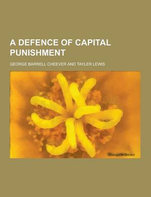 Book cover for A Defence of Capital Punishment