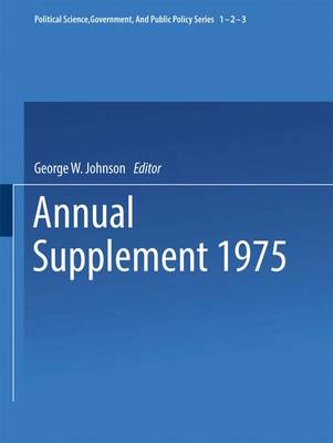 Book cover for 1975 Annual Supplement