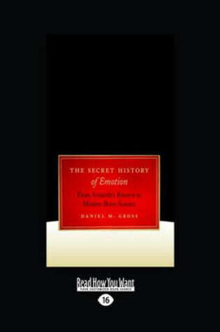 Cover of The Secret History of Emotion