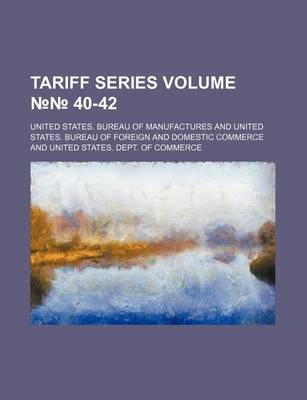 Book cover for Tariff Series Volume 40-42