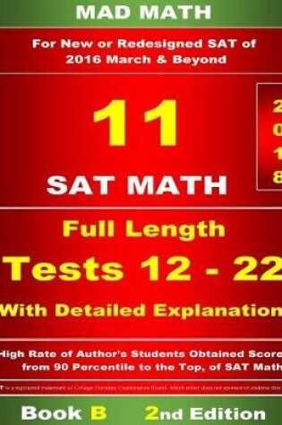 Cover of Book B Redesigned SAT Tests 12-22