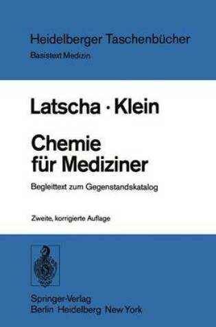 Cover of Chemie Fur Mediziner