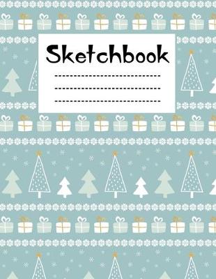 Book cover for Ocean Blue Color Christmas Sketchbook