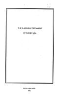 Book cover for The Blainville Testament