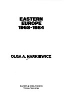 Book cover for Eastern Europe 1968-1984