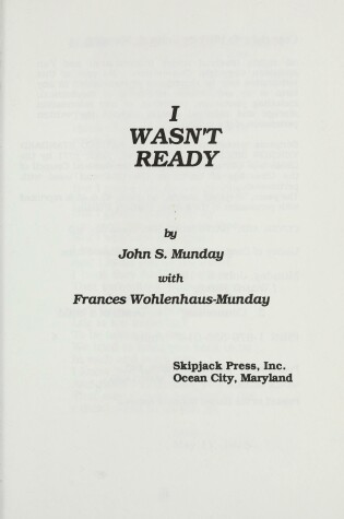 Cover of I Wasn't Ready