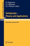 Book cover for Semigroups. Theory and Applications