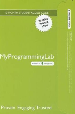 Cover of MyLab Programming with Pearson eText -- Access Card -- for Introduction to Java Programming, Comprehensive Version