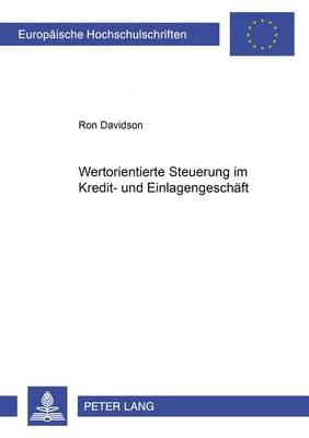 Cover of Wertorientierte Steuerung Im Kredit- Und Einlagengeschaeft