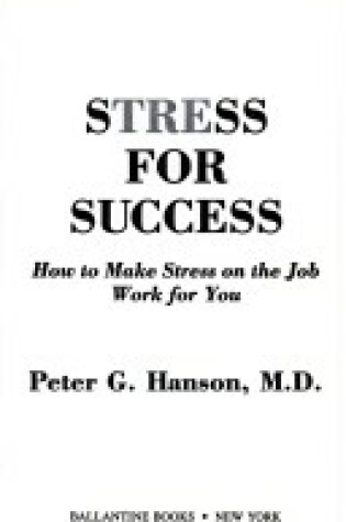 Cover of Stress for Success