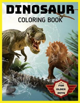 Book cover for Dinosaur Coloring Book for Older Boys