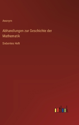 Book cover for Abhandlungen zur Geschichte der Mathematik