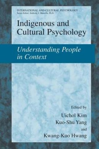 Cover of Indigenous and Cultural Psychology