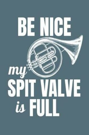 Cover of Be Nice My Spit Valve is Full