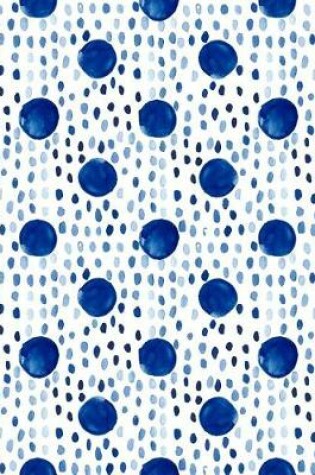 Cover of Big Fat Journal Notebook Indigo Blue Ink Spots and Dots