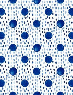 Cover of Big Fat Journal Notebook Indigo Blue Ink Spots and Dots