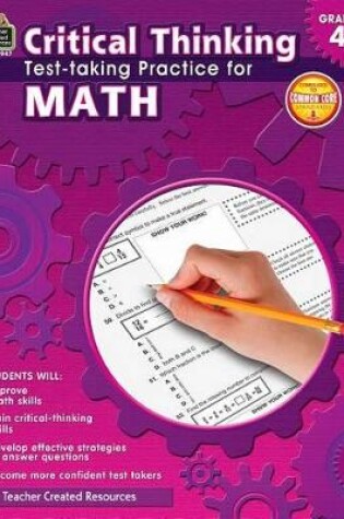 Cover of Critical Thinking: Test-Taking Practice for Math Grade 4