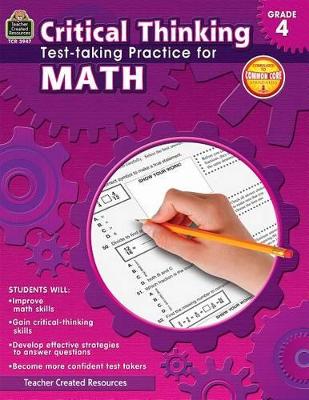 Book cover for Critical Thinking: Test-Taking Practice for Math Grade 4