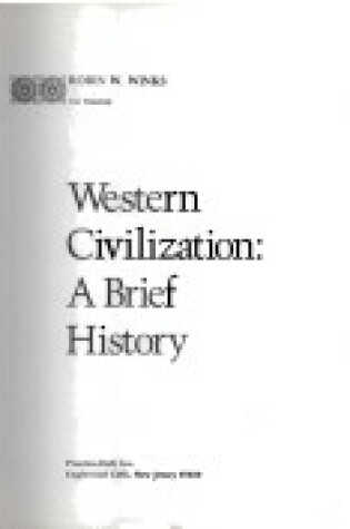 Cover of Western Civilization