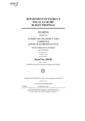 Book cover for Department of Energy's fiscal year 2007 budget proposal