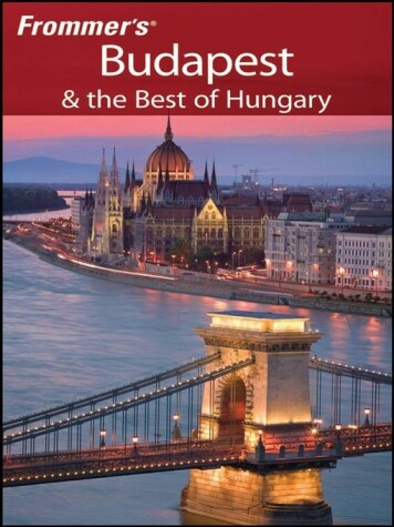 Book cover for Frommer's Budapest & the Best of Hungary