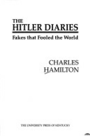 Cover of Hitler Diaries