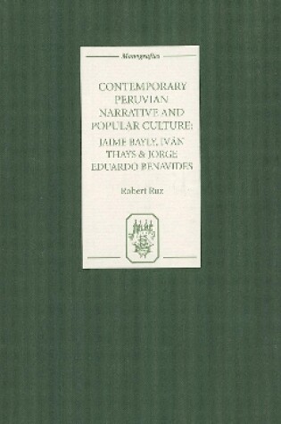 Cover of Contemporary Peruvian Narrative and Popular Culture