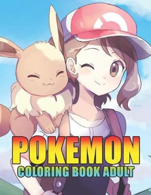 Book cover for pokemon coloring book adult