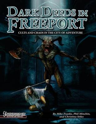 Book cover for Dark Deeds in Freeport (Pathfinder RPG)
