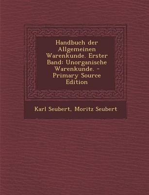 Book cover for Handbuch Der Allgemeinen Warenkunde. Erster Band