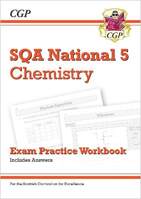 Cover of National 5 Chemistry: SQA Exam Practice Workbook - includes Answers