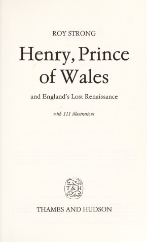 Book cover for Henry, Prince of Wales and England's Lost Renaissance