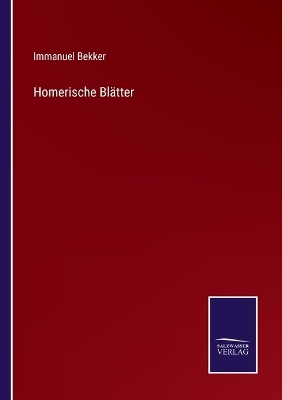 Book cover for Homerische Blätter