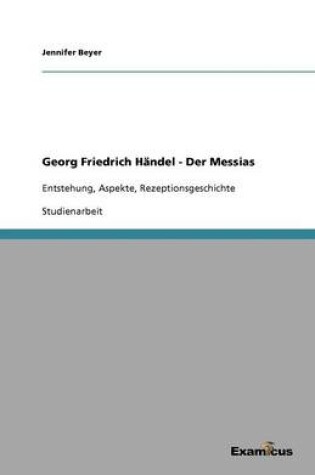Cover of Georg Friedrich Handel - Der Messias
