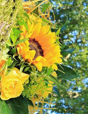 Book cover for Jumbo Oversized a Bouquet of Roses and Sunflowers