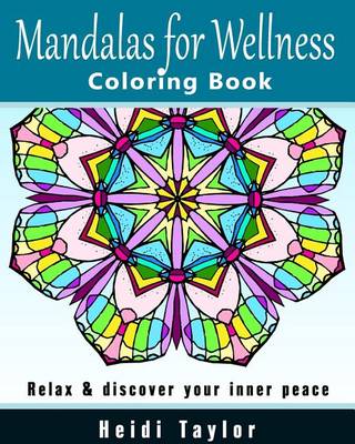 Book cover for Mandalas for Wellness Coloring Book