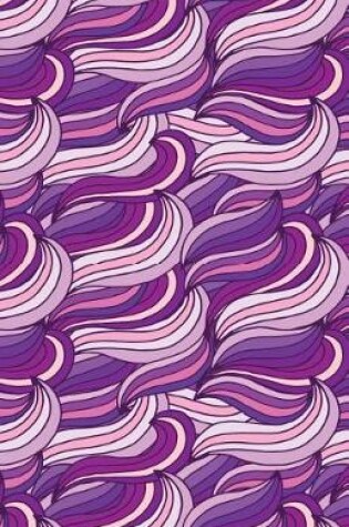 Cover of Bullet Journal Abstract Waves Purples