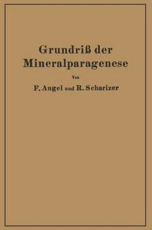 Cover of Grundriss Der Mineralparagenese