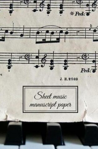 Cover of sheet music manuscript