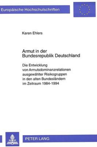 Cover of Armut in Der Bundesrepublik Deutschland