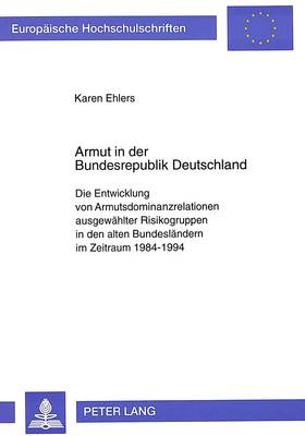 Cover of Armut in Der Bundesrepublik Deutschland