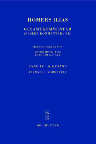 Cover of Homers Ilias: Gesamtkommentar, Band IV