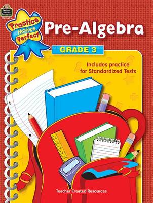 Book cover for Pre-Algebra Grade 3