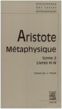 Book cover for Aristote: Metaphysique