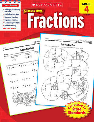 Book cover for Scholastic Success with Fractions, Grade 4