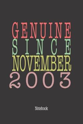 Book cover for Genuine Since November 2003